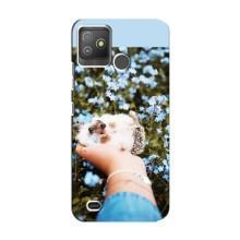 Чохли з зображенням різних тварин на Tecno Pop 5 GO (Їжачок в руці)