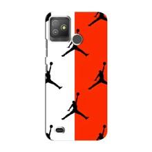 Чехлы для Tecno Pop 5 GO - с картинкой JORDAN (AlphaPrint) (Лого Джордан)