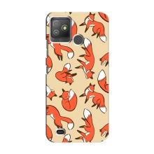 Чехлы с картинкой Лисички для Tecno Pop 5 GO (VPrint) (Лисички)