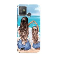 Чехол с печатью для Tecno Pop 5 GO - (Мама с ребенком) (AlphaPrint) (Мама с доченькой)