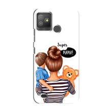 Чехол с печатью для Tecno Pop 5 GO - (Мама с ребенком) (AlphaPrint) (Мама с сыном)