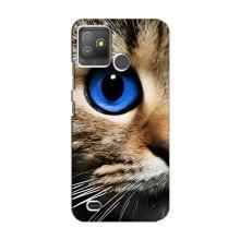 Чехлы с Котиками для Tecno Pop 5 GO (VPrint) (Глаз кота)