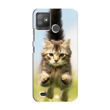Чехлы с Котиками для Tecno Pop 5 GO (VPrint) (Прыжок кота)