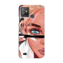 Чехол с печатью для Tecno Pop 5 GO - (Мода) (AlphaPrint) (Макияж)