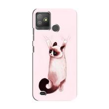 Чехол на Техно Поп 5 Го с Котами (VPrint) (Котик падает)