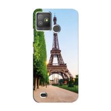 Чехол Эйфелева Башня для Tecno Pop 5 GO - (AlphaPrint) (Дорога в Париж)
