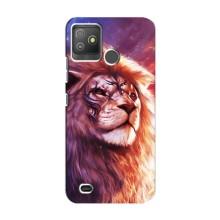 Чехол со Львом для Tecno Pop 5 GO (VPrint) (Красочный Лев)