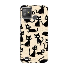 Чехол с рисунком кот на Tecno Pop 5 GO