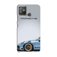 Чохол з авто Порше для Tecno Pop 5 GO – Блакитний Порше