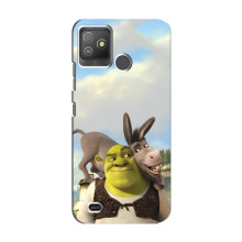 Чехол с мультфильмом Шрек на Tecno Pop 5 GO – Шрек и осел