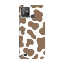 Чехол с принтом коровы на Техно Поп 5 Го – Коричневый принт