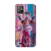 Чехол с принтом стильные животные для Техно Поп 5 Го – Стильный жирав