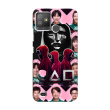 Чехол Гра в кальмара для Tecno Pop 5 GO – Персонажи игры кальмара