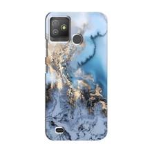 Мраморный чехол на Tecno Pop 5 GO (VPrint) (Нежный мрамор)