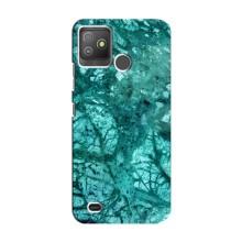 Мраморный чехол на Tecno Pop 5 GO (VPrint) (Зеленый мрамор)