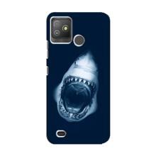 Силіконовий бампер з картинкою звірів для Tecno Pop 5 GO (Пащу Акули)