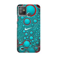 Силиконовый Чехол на Tecno Pop 5 GO с картинкой Nike (Найк зеленый)