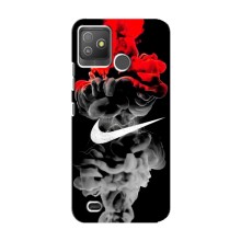 Силиконовый Чехол на Tecno Pop 5 GO с картинкой Nike (Nike дым)