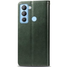 Шкіряний чохол-книжка GETMAN Gallant (PU) для TECNO Pop 5 LTE – Зелений