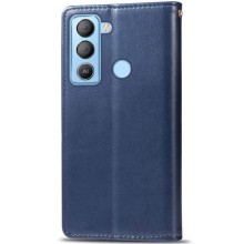 Шкіряний чохол-книжка GETMAN Gallant (PU) для TECNO Pop 5 LTE – Синій