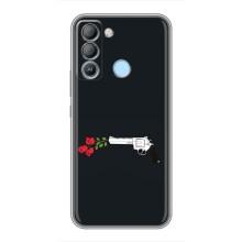 Чехлы (ART) Цветы на TECNO Pop 5 LTE (VPrint) (Неожиданные цветы)