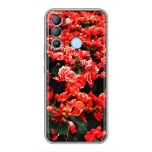 Чехлы с Цветами для TECNO Pop 5 LTE (VPrint) (Цветы красные)