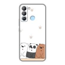 Чохли з зображенням різних тварин на TECNO Pop 5 LTE (Здивовані ведмедики)