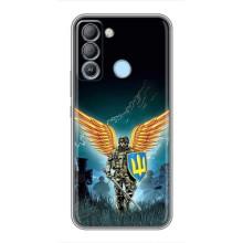 Чехлы с картинкой ЗСУ для TECNO Pop 5 LTE (AlphaPrint) – Солдат ЗСУ