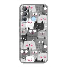 Чохли з Котиками для TECNO Pop 5 LTE (VPrint) (Мальовані котики)