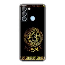 Чехлы VERSACE для Техно Поп 5 ЛТЕ (PREMIUMPrint) (Logo Versace)