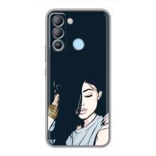 Чохол з друком для TECNO Pop 5 LTE - (Мода) (AlphaPrint) (Гарна дівчина)
