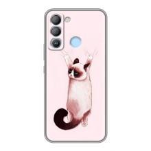 Чохол на ТЕКНО Pop 5 LTE з Котиками (VPrint) (Котик падає)