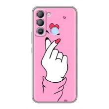 Чохол з принтом для TECNO Pop 5 LTE (AlphaPrint - Знак сердечка)