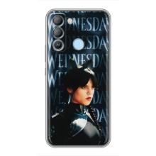 Чехлы Венсдей на TECNO Pop 5 LTE Уэнсдей (AlphaPrint) (Уэнздей кошка)