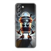 Чехол с мемом Тралалело тралала на TECNO Pop 5 LTE – Капучино асасино