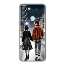 Чехол с дизайном Венздей 2 на TECNO Pop 5 LTE – Уэнсдей и Тайлер