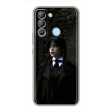 Чехол с дизайном Венздей 2 на TECNO Pop 5 LTE – Уэнсдей в костюме