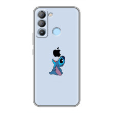 Чехол с принтом Стич на TECNO Pop 5 LTE (Stitch apple)