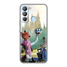 Чехол Зоотрополіс на TECNO Pop 5 LTE – Ник Джуди и змея