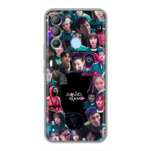Чехол Гра в кальмара для TECNO Pop 5 LTE – Коллаж игры кальмара