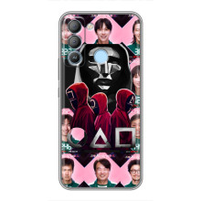 Чехол Гра в кальмара для TECNO Pop 5 LTE – Персонажи игры кальмара