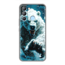 Чехол с картинкой «Хищники» для TECNO Pop 5 LTE – Медведь