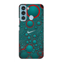 Силиконовый Чехол на TECNO Pop 5 LTE с картинкой Nike (Найк зеленый)