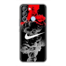 Силиконовый Чехол на TECNO Pop 5 LTE с картинкой Nike (Nike дым)