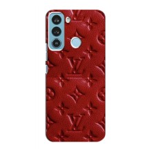 Текстурный Чехол Louis Vuitton для Техно Поп 5лте (Красный ЛВ)