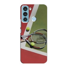 Чехлы с принтом Спортивная тематика для TECNO Pop 5 Pro (Ракетки теннис)