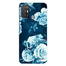 Чехлы (ART) Цветы на TECNO Pop 6 Pro (BE8) (VPrint) (Блактині бутони)