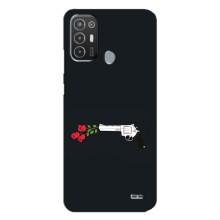 Чехлы (ART) Цветы на TECNO Pop 6 Pro (BE8) (VPrint) (Неочікувані квіти)