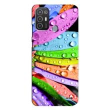 Чехлы (ART) Цветы на TECNO Pop 6 Pro (BE8) (VPrint) (Семиквітка)