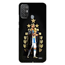 Чохли для TECNO Pop 6 Pro (BE8) (Leo чемпіон) (AlphaPrint) (Мессі Король)